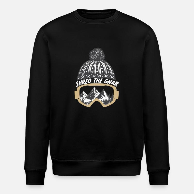 Shred the Gnar - Stanley/Stella ROLLER Unisex Organic Sweatshirt - black