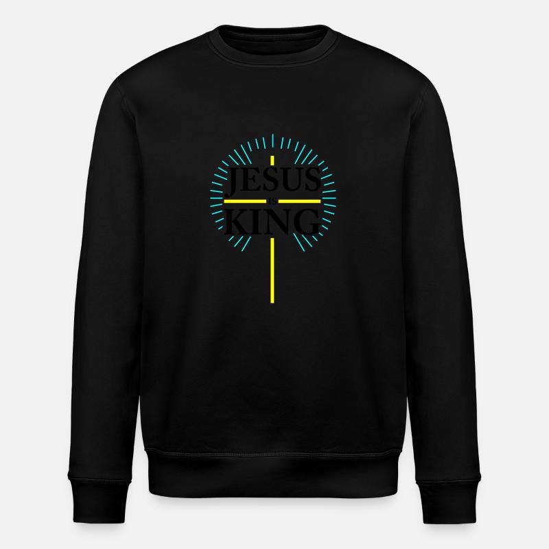 Jésus est Roi - Sweat bio ROLLER Stanley/Stella Unisexe - noir