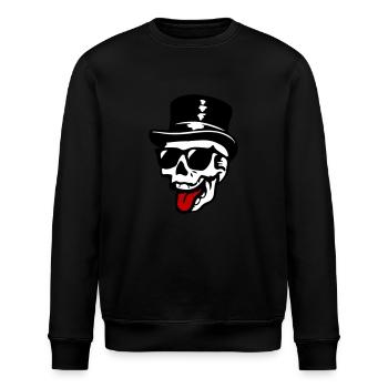 Bräutigam Skelett - Stanley/Stella Unisex Bio-Sweatshirt ROLLER - Schwarz - Vorne - Nik (191cm)