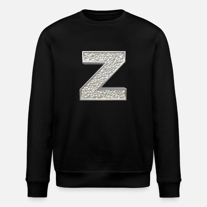 Z, lettre, initiale, monogramme, - Sweat bio ROLLER Stanley/Stella Unisexe - noir
