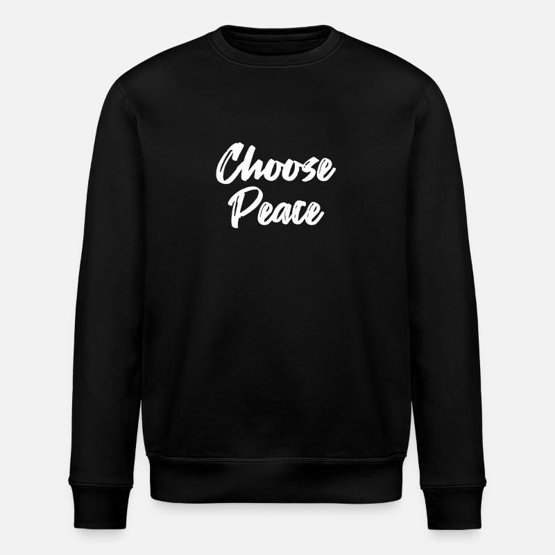 Choose Peace - Stanley/Stella Unisex Bio-Sweatshirt ROLLER - Schwarz