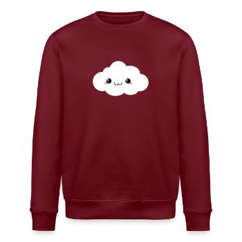 Happy Kawaii Cloud (nuage) - Sweat bio ROLLER Stanley/Stella Unisexe - bordeaux - Devant - Nik (191cm)