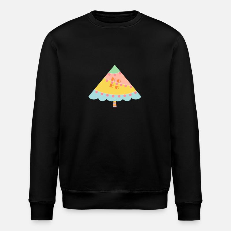 Fröhlicher Weihnachtsbaum - Stanley/Stella Unisex Bio-Sweatshirt ROLLER - Schwarz