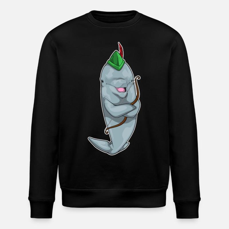 Arc de dauphin - Sweat bio ROLLER Stanley/Stella Unisexe - noir