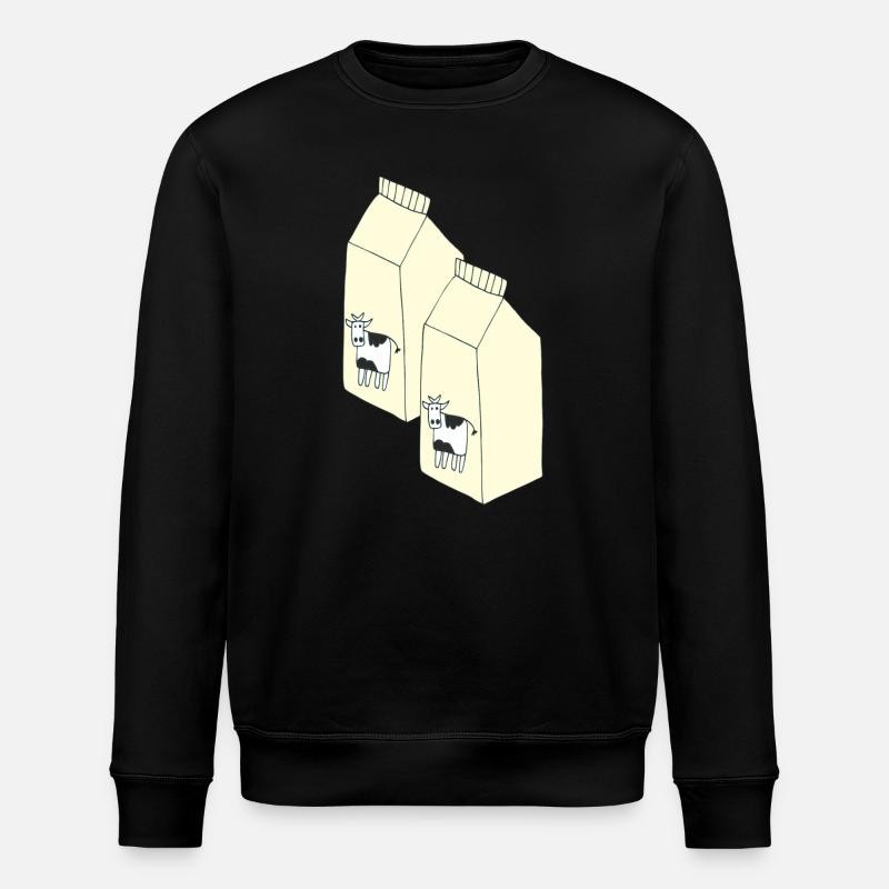 lait tetrapack - Sweat bio ROLLER Stanley/Stella Unisexe - noir