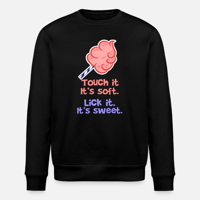 Naschkatzen Statement bonbon Süßigkeiten Lecker - Stanley/Stella Unisex Bio-Sweatshirt ROLLER - Schwarz