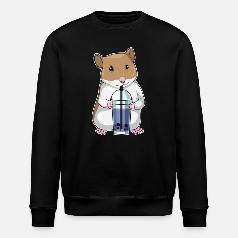 Hamster Bubble Tea - Sweat bio ROLLER Stanley/Stella Unisexe - noir