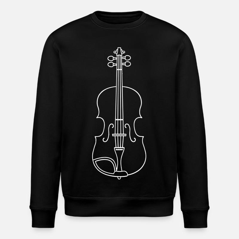 Fiddle Sketch - Stanley/Stella ROLLER Unisex Organic Sweatshirt - black