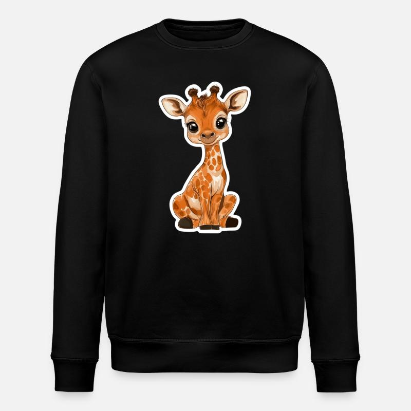 Giraffe - Stanley/Stella ROLLER Unisex Organic Sweatshirt - black