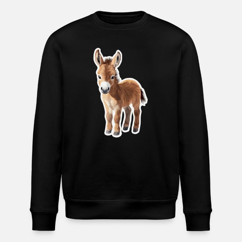 Esel - Stanley/Stella Unisex Bio-Sweatshirt ROLLER - Schwarz