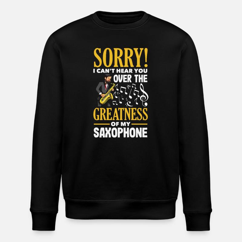 Saxofon - Stanley/Stella Unisex Bio-Sweatshirt ROLLER - Schwarz