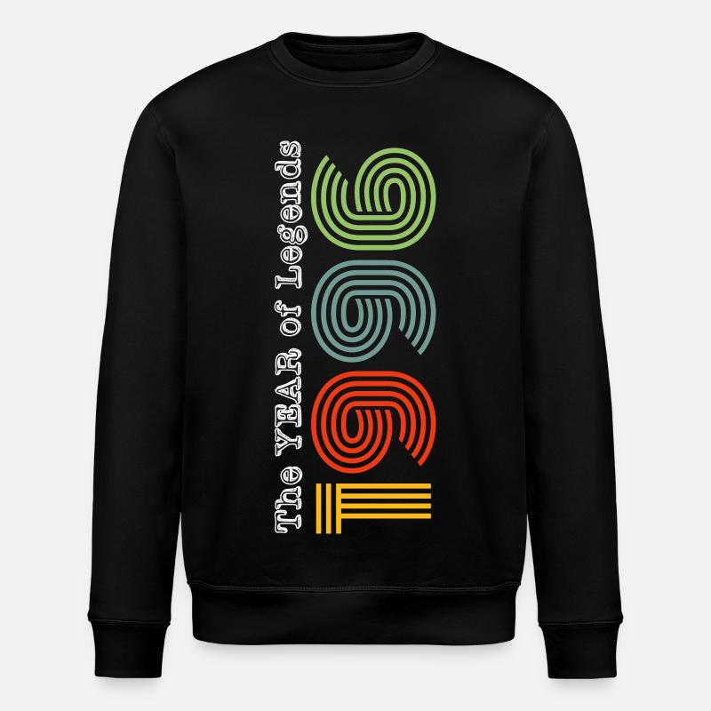 Millésime 1996 - Sweat bio ROLLER Stanley/Stella Unisexe - noir