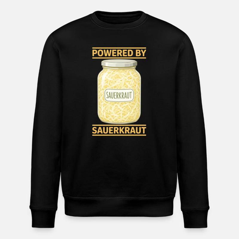 Sauerkraut Gerichte Sauerkohl Geschenke - Stanley/Stella Unisex Bio-Sweatshirt ROLLER - Schwarz