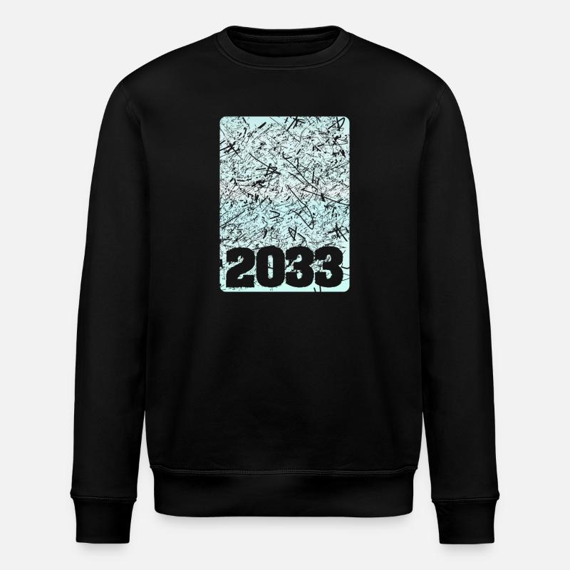 Nummer 2033 - Stanley/Stella Unisex Bio-Sweatshirt ROLLER - Schwarz
