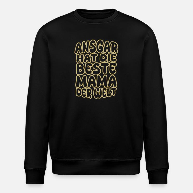 Saying Ansgar - Stanley/Stella ROLLER Unisex Organic Sweatshirt - black