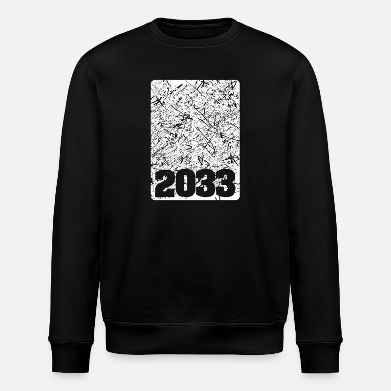 Année 2033 - Sweat bio ROLLER Stanley/Stella Unisexe - noir