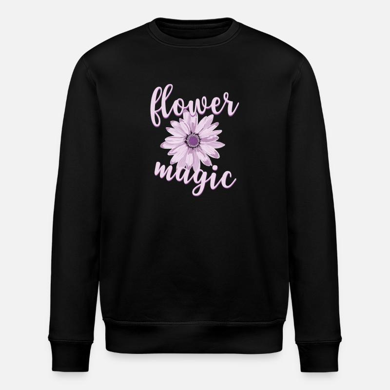 Flower Magic - Stanley/Stella ROLLER Unisex Organic Sweatshirt - black