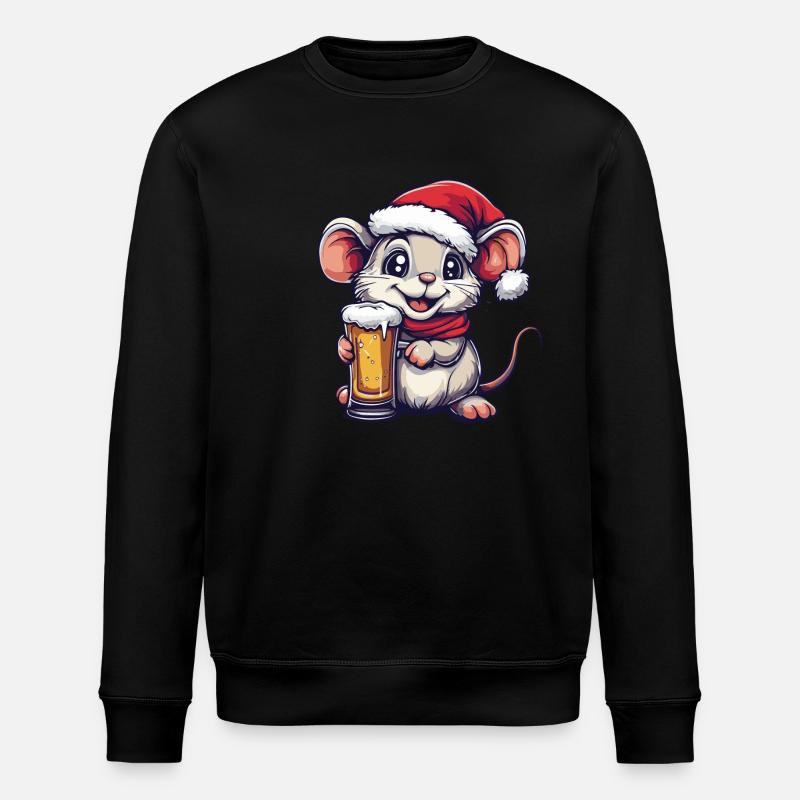 Bière de Noël Mouse - Sweat bio ROLLER Stanley/Stella Unisexe - noir