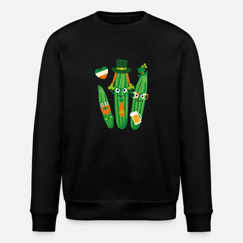 Iren,Irlande,saint-patricks,concombres, concombre - Sweat bio ROLLER Stanley/Stella Unisexe - noir