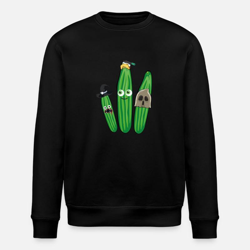Gurke,Partygurke,halloween, Geist, Hexe - Stanley/Stella Unisex Bio-Sweatshirt ROLLER - Schwarz