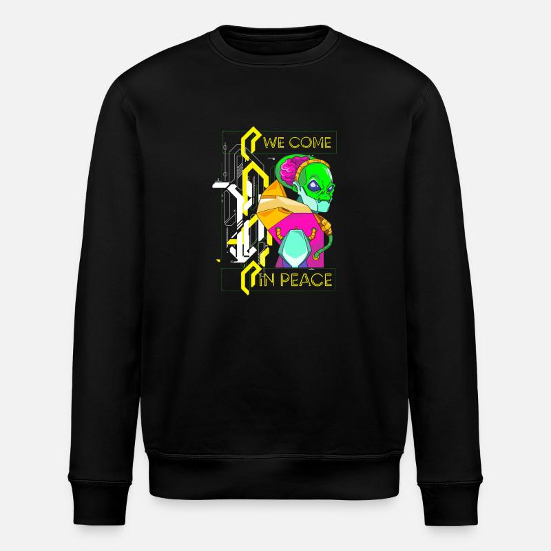 Future Rétro Synthwave Science-fiction - Sweat bio ROLLER Stanley/Stella Unisexe - noir