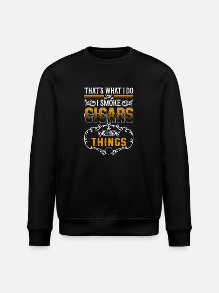 Tabak Zigarre Kippe Droge - Stanley/Stella Unisex Bio-Sweatshirt ROLLER - Schwarz
