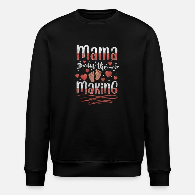 Bébé Maman Progéniture Ventre - Sweat bio ROLLER Stanley/Stella Unisexe - noir