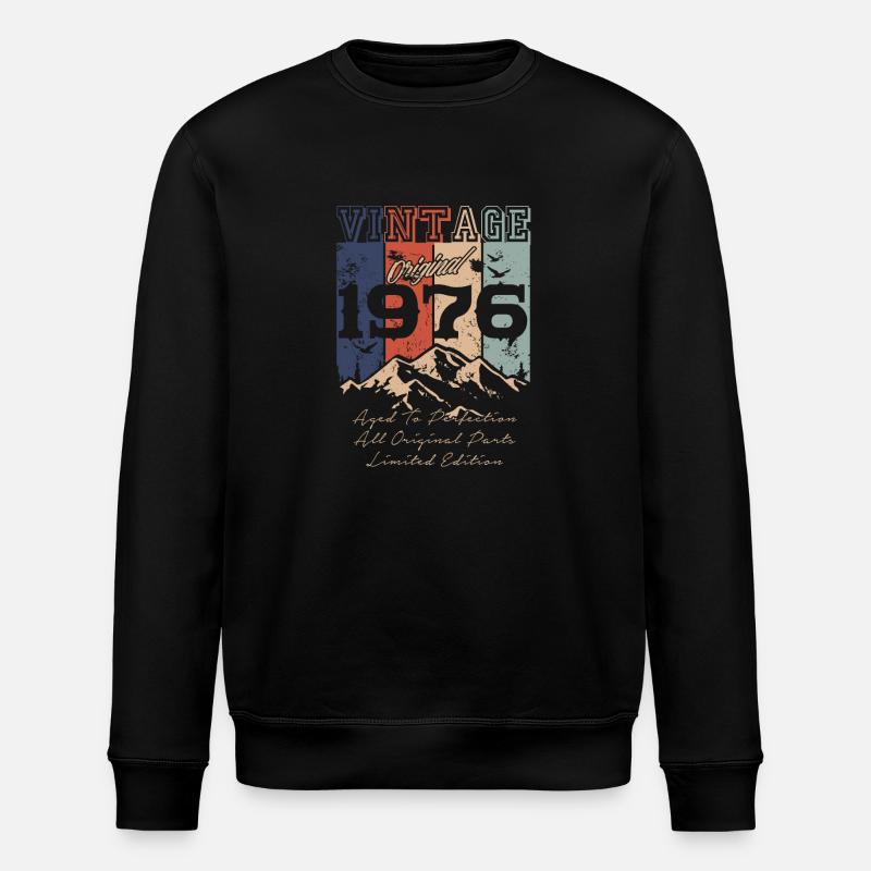Millésime 1976 légendaire - Sweat bio ROLLER Stanley/Stella Unisexe - noir