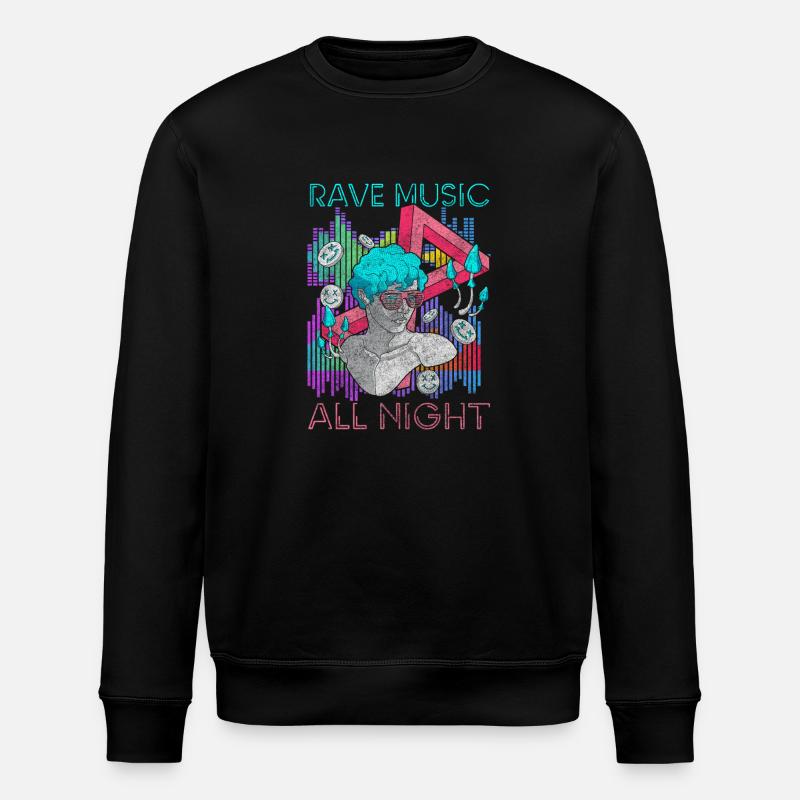 Rave Festival Minimal - Sweat bio ROLLER Stanley/Stella Unisexe - noir