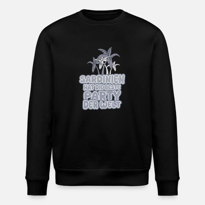 Sardinien als Urlaub - Stanley/Stella Unisex Bio-Sweatshirt ROLLER - Schwarz