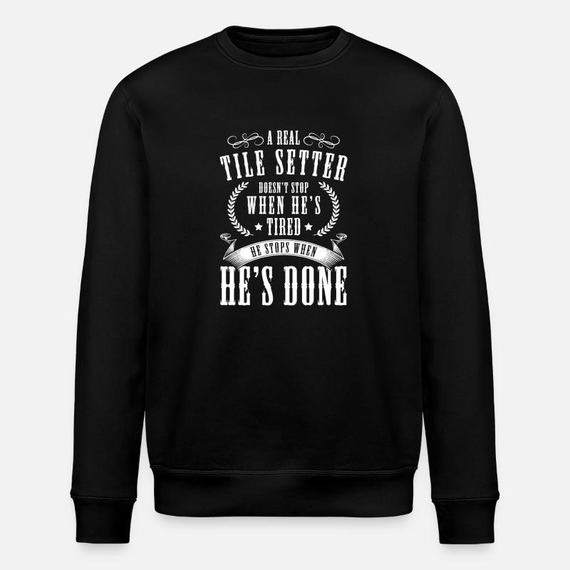 Craftsman House Work Training - Stanley/Stella ROLLER Unisex Organic Sweatshirt - black