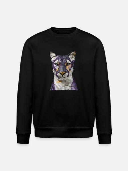 Tiger Tiger Tiger - Tiger Head - Stanley/Stella ROLLER Unisex Organic Sweatshirt - black