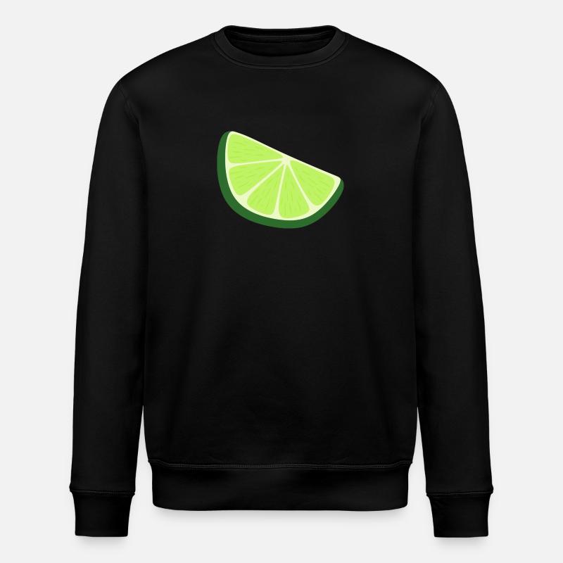 tranche de citron vert - Sweat bio ROLLER Stanley/Stella Unisexe - noir