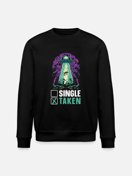 Alien Lover Alien Being Ufo - Stanley/Stella ROLLER Unisex Organic Sweatshirt - black