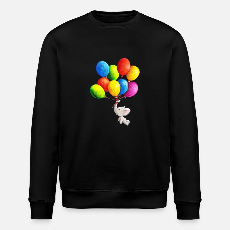 Freiflug - Stanley/Stella Unisex Bio-Sweatshirt ROLLER - Schwarz
