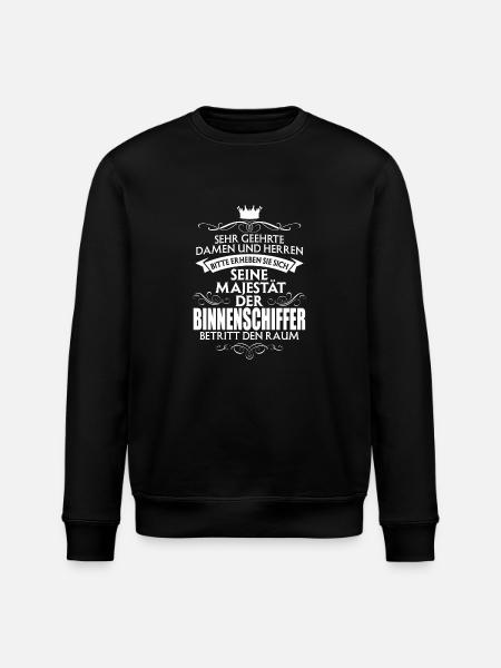 BINNENSCHIFFER - Stanley/Stella Unisex Bio-Sweatshirt ROLLER - Schwarz