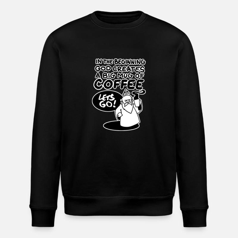 Coffeegod - Stanley/Stella Unisex Bio-Sweatshirt ROLLER - Schwarz