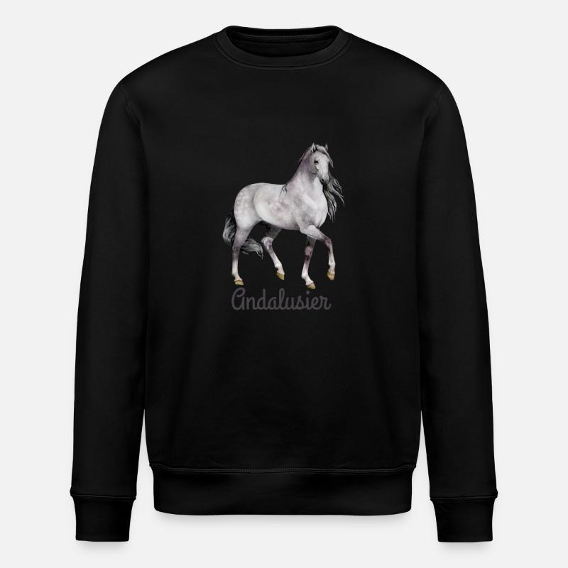 Andalusier - Stanley/Stella Unisex Bio-Sweatshirt ROLLER - Schwarz