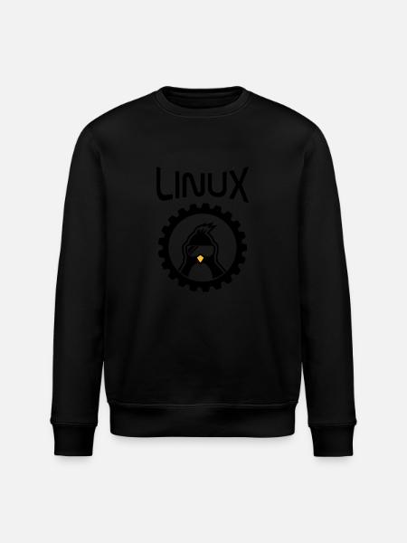 roue linux - Sweat bio ROLLER Stanley/Stella Unisexe - noir