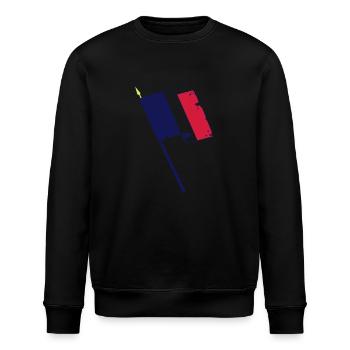 drapeau français - Sweat bio ROLLER Stanley/Stella Unisexe - noir - Devant - Nik (191cm)