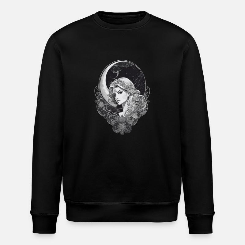Virgo Tarot Spirituality - Precise Wisdom - Stanley/Stella ROLLER Unisex Organic Sweatshirt - black