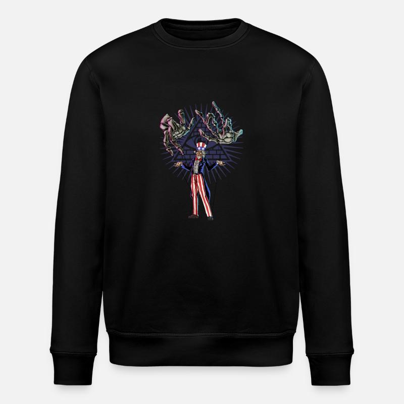 Marionette Politik - Stanley/Stella Unisex Bio-Sweatshirt ROLLER - Schwarz
