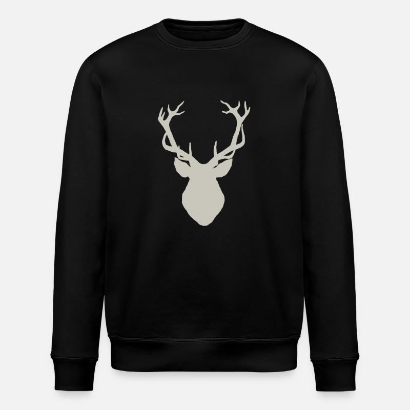 Hirsch - Stanley/Stella Unisex Bio-Sweatshirt ROLLER - Schwarz
