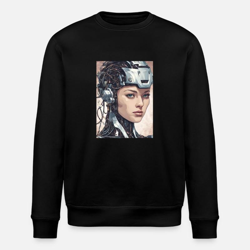 Artificial intelligence, the winning combination - Stanley/Stella ROLLER Unisex Organic Sweatshirt - black