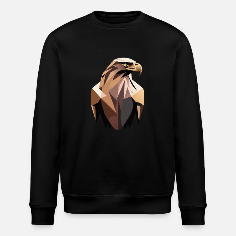 Golden eagle - Stanley/Stella ROLLER Unisex Organic Sweatshirt - black