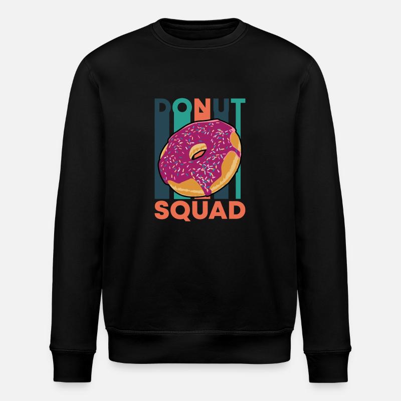 Donut-Truppe - Stanley/Stella Unisex Bio-Sweatshirt ROLLER - Schwarz