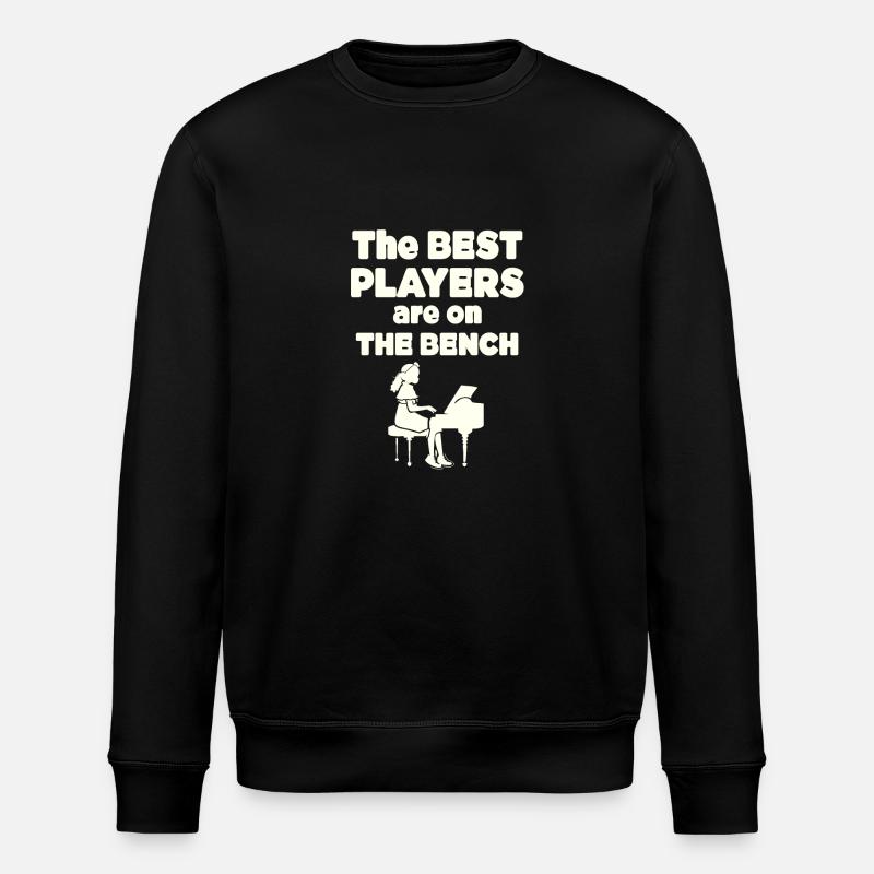 Piano Player - Stanley/Stella ROLLER Unisex Organic Sweatshirt - black