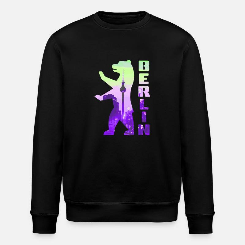 Berlin Berlin Bear - Stanley/Stella ROLLER Unisex Organic Sweatshirt - black