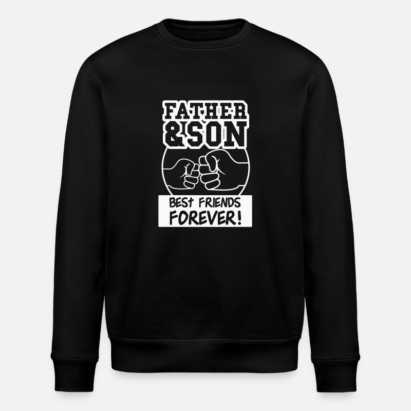 father and son - Stanley/Stella Unisex Bio-Sweatshirt ROLLER - Schwarz
