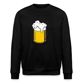 Beer - Stanley/Stella ROLLER Unisex Organic Sweatshirt - black - Front - Nik (191cm)